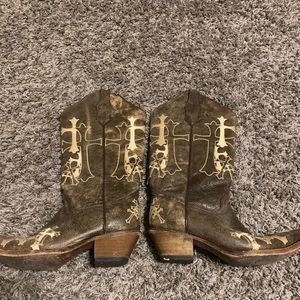 Corral Boots Womens Leather Circle G Holy Vintage